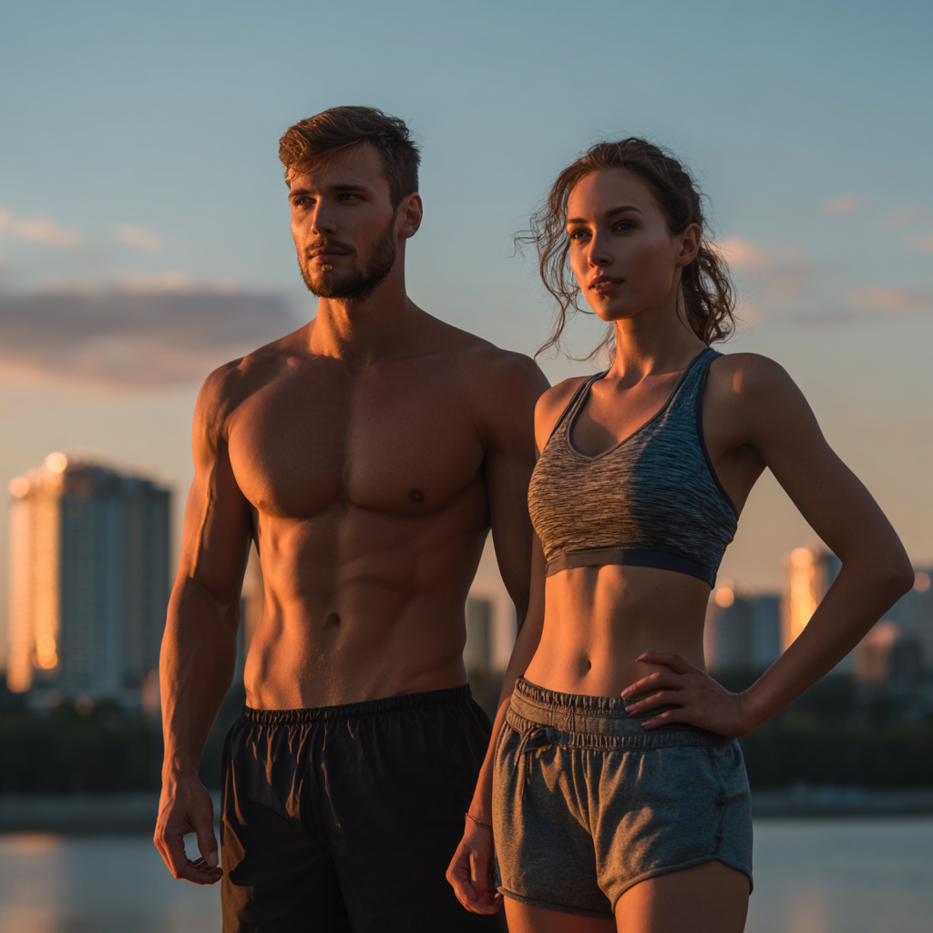 Modern fitness studio